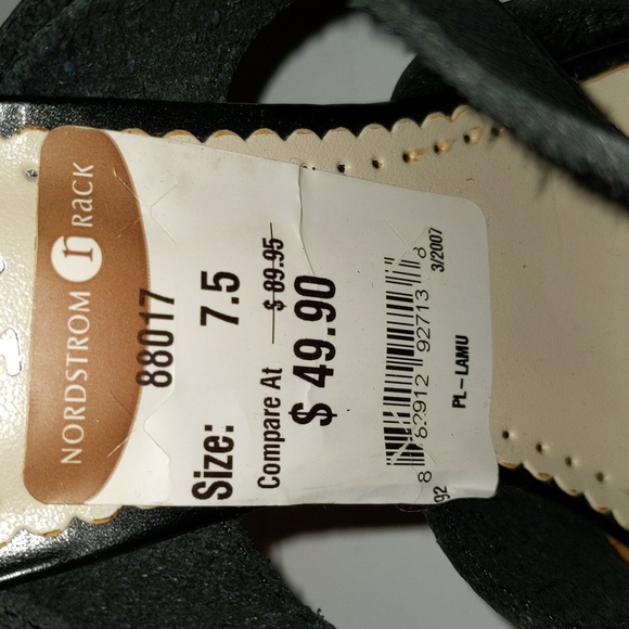 BCBG Paris Women's Size 7.5 Cork Wedge Heel Slip On Sandals - Picture 3 of 14